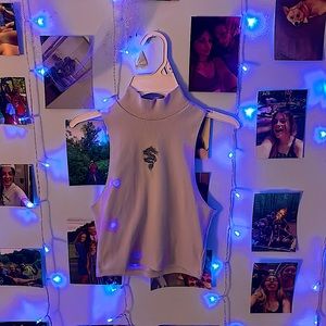 Light Purple Turtle Neck Tank Top